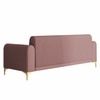 Veniza Velvet 3 Seater Sofa In Peech Colour