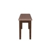 Monterey 4 Seater Dining Set with 1 Bench and 2 Chairs (Rubberwood, Dark Cappuccino Finish)