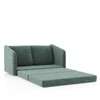 Kobi 2 Seater Fold Out Sofa Cum Bed in Speckled Teal Colour