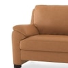 Farina 3 Seater Half Leather Sofa in Mustard Colour