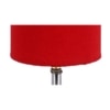 Millie Red cotton & solid wood table lamp