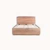 Yoho Solid Wood Queen Hydraulic Bed in Brown Colour