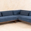 Anish Solid Wood Modular L Shape Sofa in Brown Colour