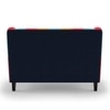Minnelli 2 Seater Fabric Loveseat In Retro Patchwork Colour