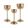 Small Detachable Planter Set Of 3 In Gold Colour