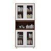 Mobley Display Bookcase Walnut And Frosty White