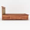 Foresta Box Storage Solid Wood Bed King Size in Natural Finish