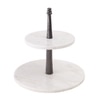 Marble Harmony Two-Tier Display