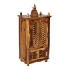 ium Sheesham Wood  Prayer Unit in Teak Finish