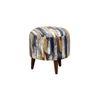 Asher Solid Wood  Ottomon in  Multicolor Colour