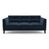 Lewis Sofa (Colour : Sea Port Blue Velvet, Cushion : Soft, Seater : 3+1+1)