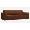 Cacef 3 Seater Pull Out Sofa cum Bed  in Brown Colour