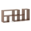 Hayden Engineered Wood Bookshelf in Classic Walnut Finish