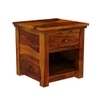 Happu Solid Wood Bedside Table in Honey Finish