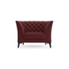 Weston 1 Seater Leather Sofa in Wine Colour