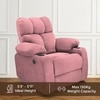 Helios Fabric One Seater Motorised Recliner in Dusty Mauve Colour