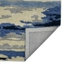Maleah Navy Abstract Hand-Tufted Viscose 10X8 Feet Carpet