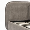Cloud Engineered Wood King  Size Bed Without Storage (Grey Colour)