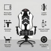 ASE Gaming Gold Series With Footrest Gaming Chair (White)