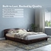 Tahiti Solid Wood Queen Size Bed In Mahogany Finish
