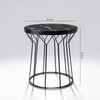 Aria Metal Side Table in Black Colour