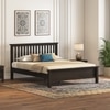 Raynor Solid Wood King Size Bed Without Storage (American Walnut Finish)