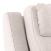 Emila Fabric Three Seater Motorized Recliner in Cream Colour