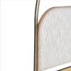 Solace Solid Wood King Canopy Bed in Gold Colour