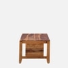 Dolce Rectangular Solid Wood Coffee Table In Walnut Finish