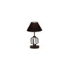 Alessandra Black cotton Table lamp with Iron Base
