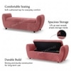 Redol Boucle 2 Seater Ottoman Bench with Storage  in Pink  Color