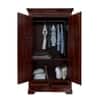 Parker 2 Door 2 Drawer Sheesham Wood Wardrobe in dark Honey Oak Finish