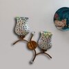 Devansh Metal Electric Wall Light in Gold Colour with Multi Shade Count of 2 Lights
