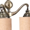Devansh Metal Electric Wall Light in Beige Colour with Beige Shade Count of 2 Lights