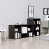 Hexa Engineered Wood Bookshelf Multipurpose Storage Rack in Flower Wenge Colour