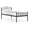 Arnold Metal Single Size Bed In Black Finish