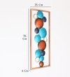 Bubbles Abstract Metal Wall Decor in Multicolor Set of 1
