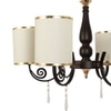 Eliante 6-Light Mild Steel Chandelier, Modern Ceiling Fixture For Living Room, Dining Room