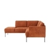 Modernelegance Wood Right Aligned 3-Seater With Upholstery Non Storage Sofa In Brown Colour