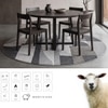 Handmade Round Wool Silk Rug Modern Abstract Grey 7 Feet Carpet