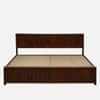 Induswood Box Storage Solid Wood Bed Queen Size in Tobacco Colour