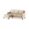Abbey Sectional Sofa (Colour : Pearl, Cushion : Soft, Seater : Left Aligned 2 Seater + Left Aligned Chaise)