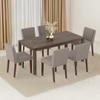Atlas Solid Wood 6 Seater Compact Dining Table with Atlas Dining chair