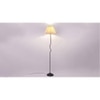 Storm Off-White Cotton shade with Iron floor lamp