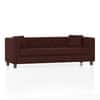 Windsor Premium 3 Seater Fabric Sofa in Deep Crimson Velvet Colour