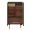 Dante Solid Wood Bar Cabinet (Black Finish)