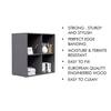 Hexa Engineered Wood Bookshelf Multipurpose Storage Rack in Giant Wood and Frosty White Colour