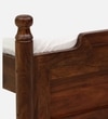 Domino Solid Wood King Size Non Storage Bed In Provincial Teak Finish