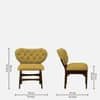 Twilight Yellow Fabric Accent Chair