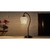 Multicolor Mosaic Glass Curvy Table lamp with Iron Base (EN16)